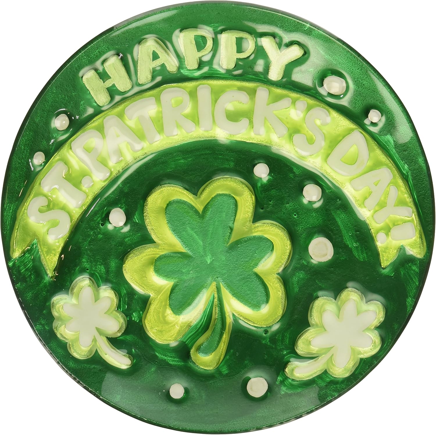 Demdaco 2020150838 St. Patrick's Day Round Plate
