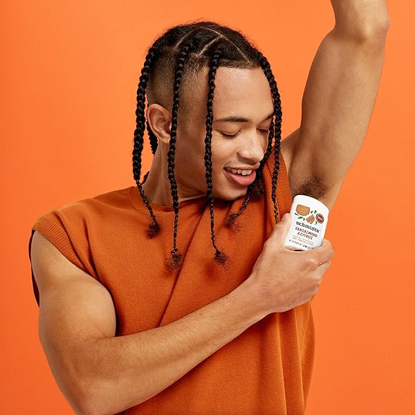SCHMIDT’S ALUMINUM-FREE VEGAN DEODORANT SANDALWOOD & CITRUS FOR WOMEN AND MEN, WITH 24 HOUR ODOR PROTECTION, NATURAL INGREDIENTS, CRUELTY-FREE, 2.65 OZ