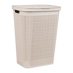 Mind Reader 60L Slim Laundry Hamper, Clothes