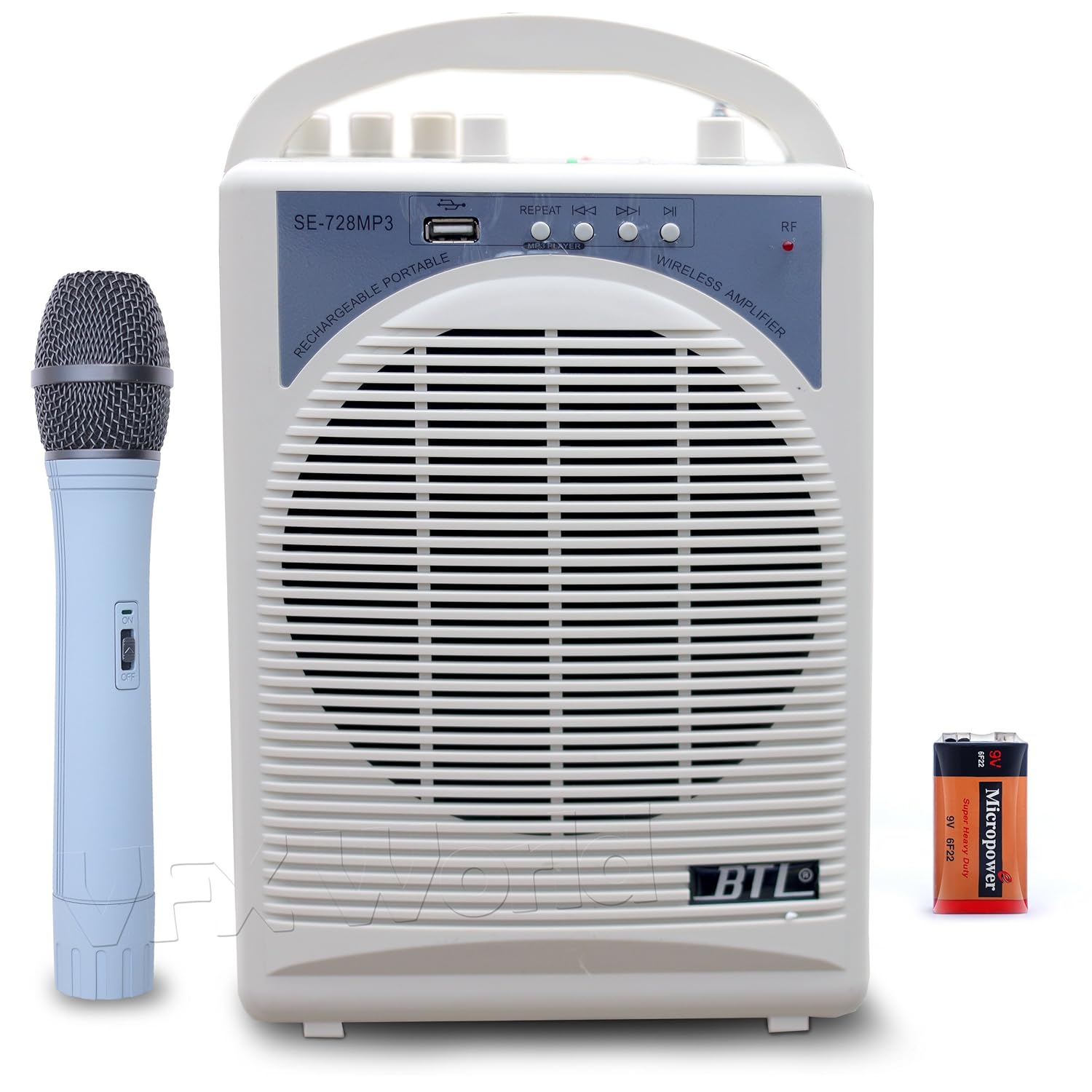 portable wireless pa amplifier & microphone