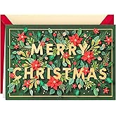 Hallmark Signature Christmas Card (Floral Merry Christmas)