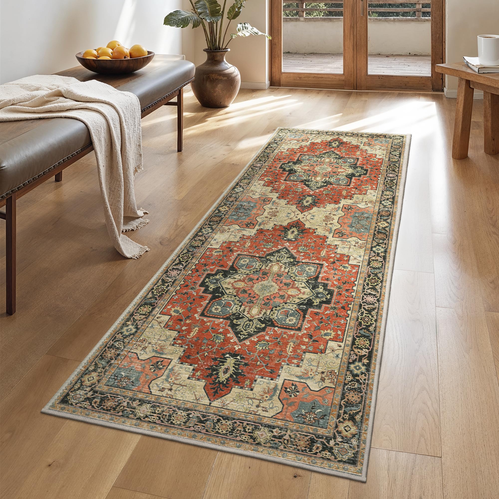 GENIMO 2x5 Runner Rugs for Hallway, Machine