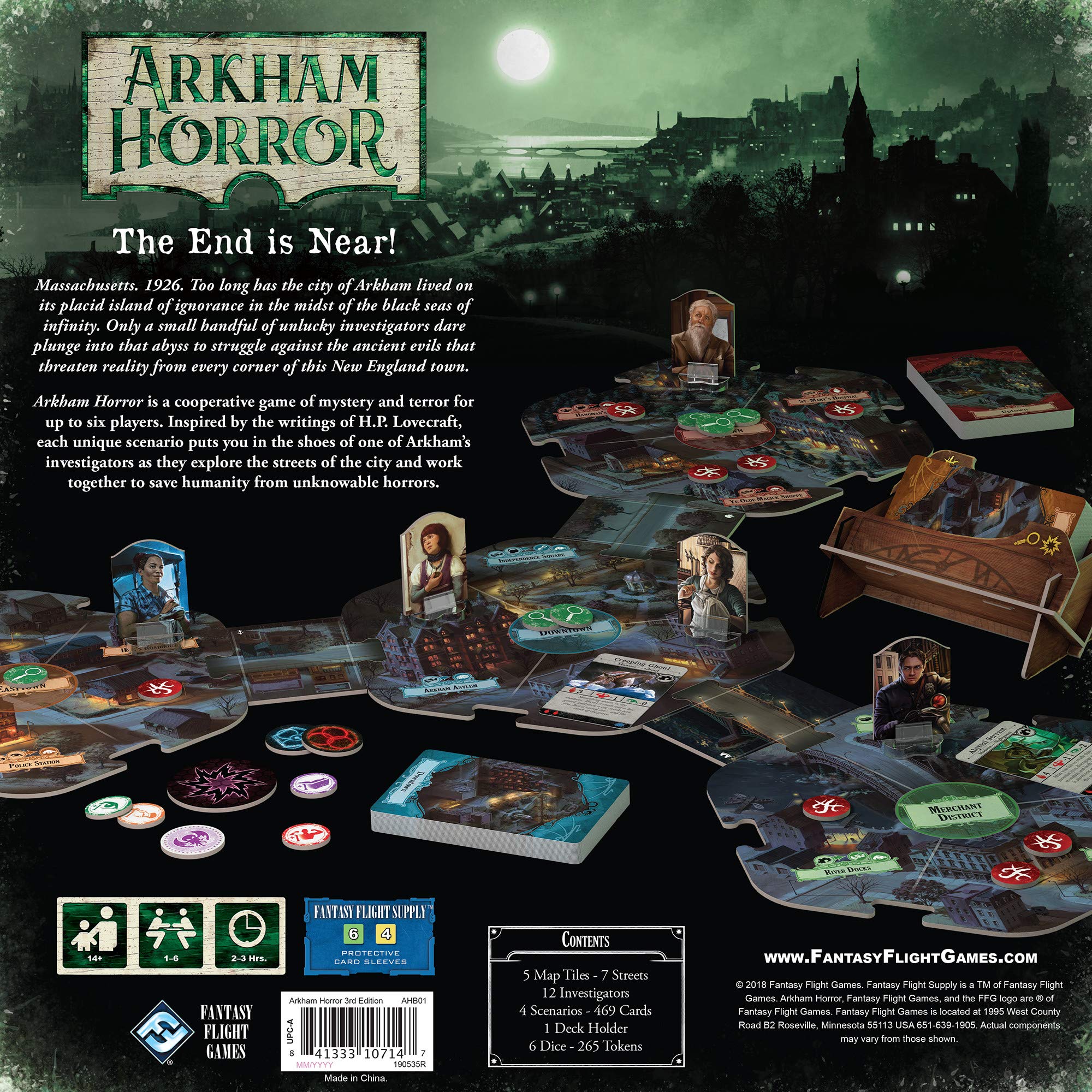 Fantasy Flight Games FFGAHB01 Arkham Horror Third Edition, Multicolor