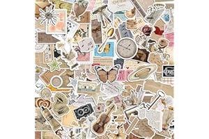 SLAPAFLIFE 300 Pcs Vintage Stickers, Junk Journal Supplies, Cute Stickers for Journaling Supplies, Junk Journal Supplies, DIY Paper Crafts, Water Bottle Laptop Computer
