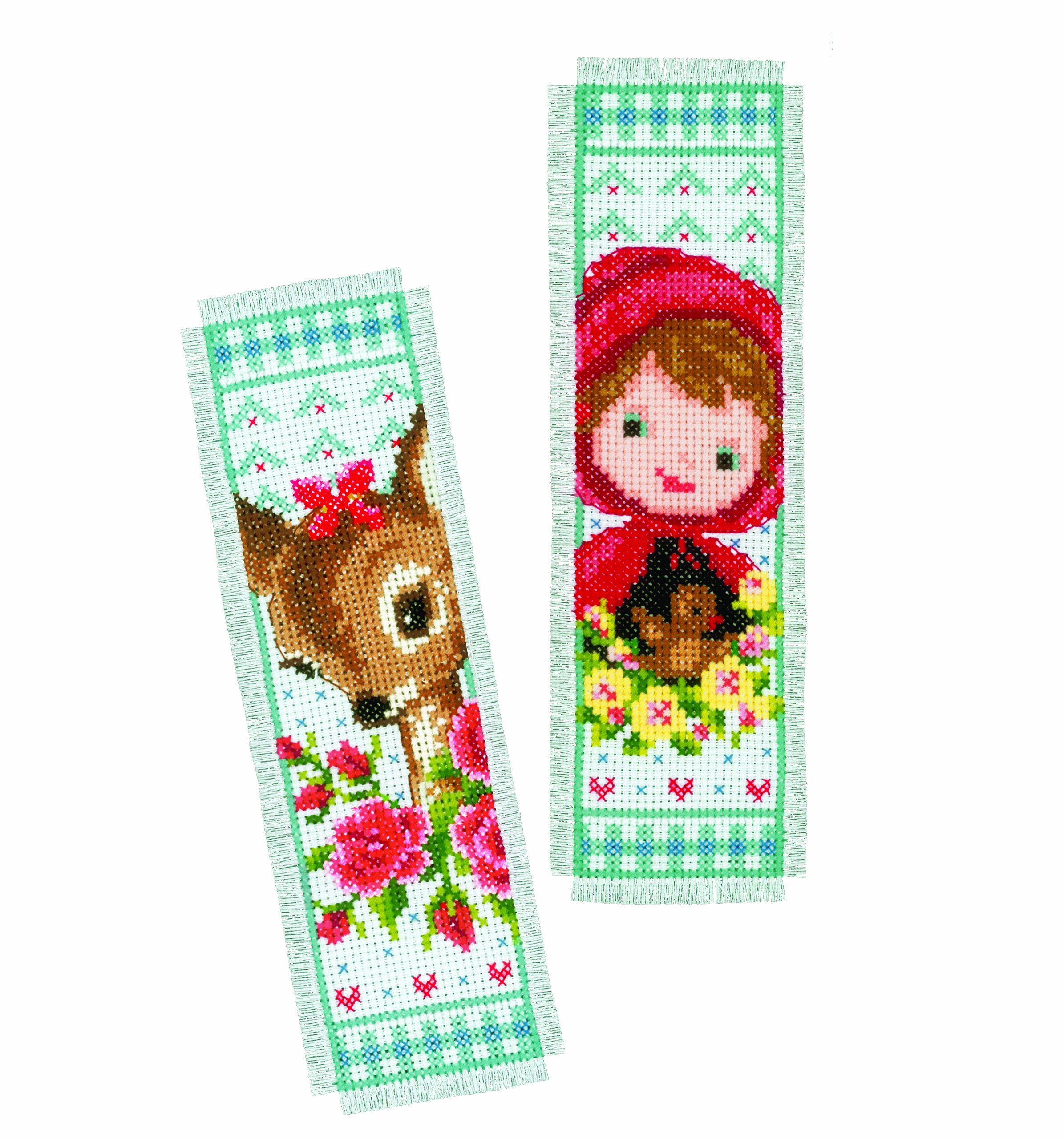 Vervaco 1-Piece Bookmark Bambi and Riding Hood