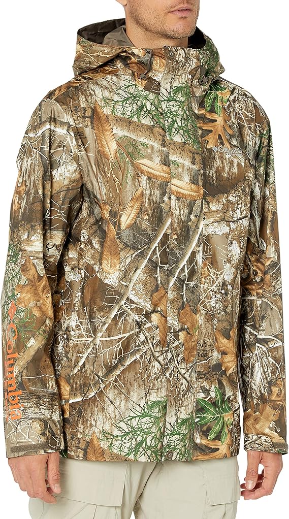 Columbia Mens PHG Camo Rain Jacket Clothing