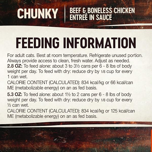 WELLNESS CORE SIGNATURE SELECTS CHUNKY ADULT WET CAT FOOD, NATURAL, PROTEIN-RICH, GRAIN FREE, 2.8 OUNCE, 12 PACK (BEEF & CHICKEN)