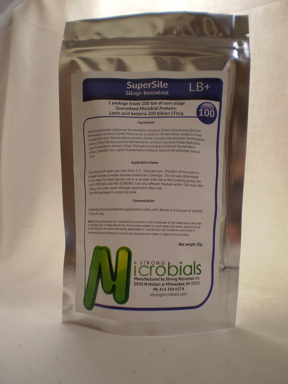 SuperSile Silage Inoculant LB+ 100 ton treatment (L. buchneri) Amazon