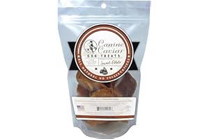 Canine Caviar Dried Sweet Potato Dog Treats All-Natural Dog Treats, Rawhide Free and Gluten Free Healthy Dog Treats, Dog Training Treats for All Breeds and Life Stages (6 oz)