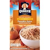 Quaker Instant Oatmeal, Limited Edition Pumpkin Spice, Breakfast Cereal, 8 Packets