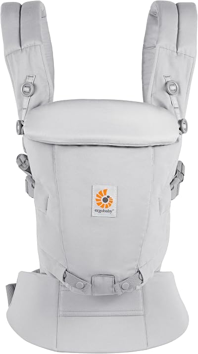 Ergobaby Adapt Carrier SoftTouch Cotton Pearl Grey 3 Positions