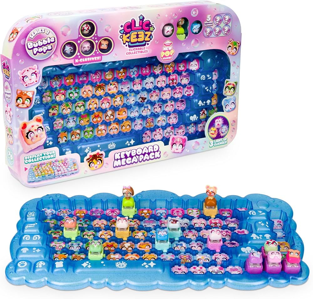 Clickeez Keyboard Mega Pack Series 3 Case and 12 Characters
