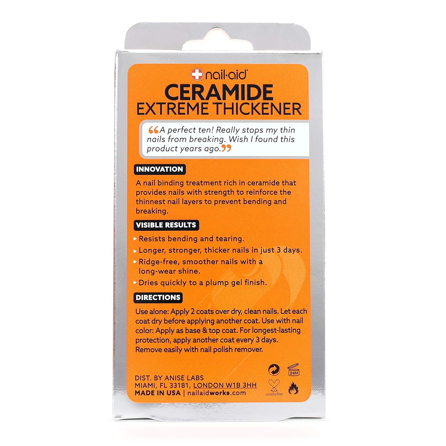 NAIL-AID Ceramide Extreme Thickener, Clear, 0.55 Fluid Ounce : Beauty