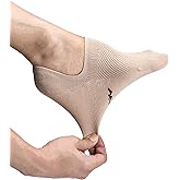 Pro Mountain Thin No Show Socks Seamless Wide Toe Box 6 Pack Liner Unisex Size S to X-Large Cotton Footies