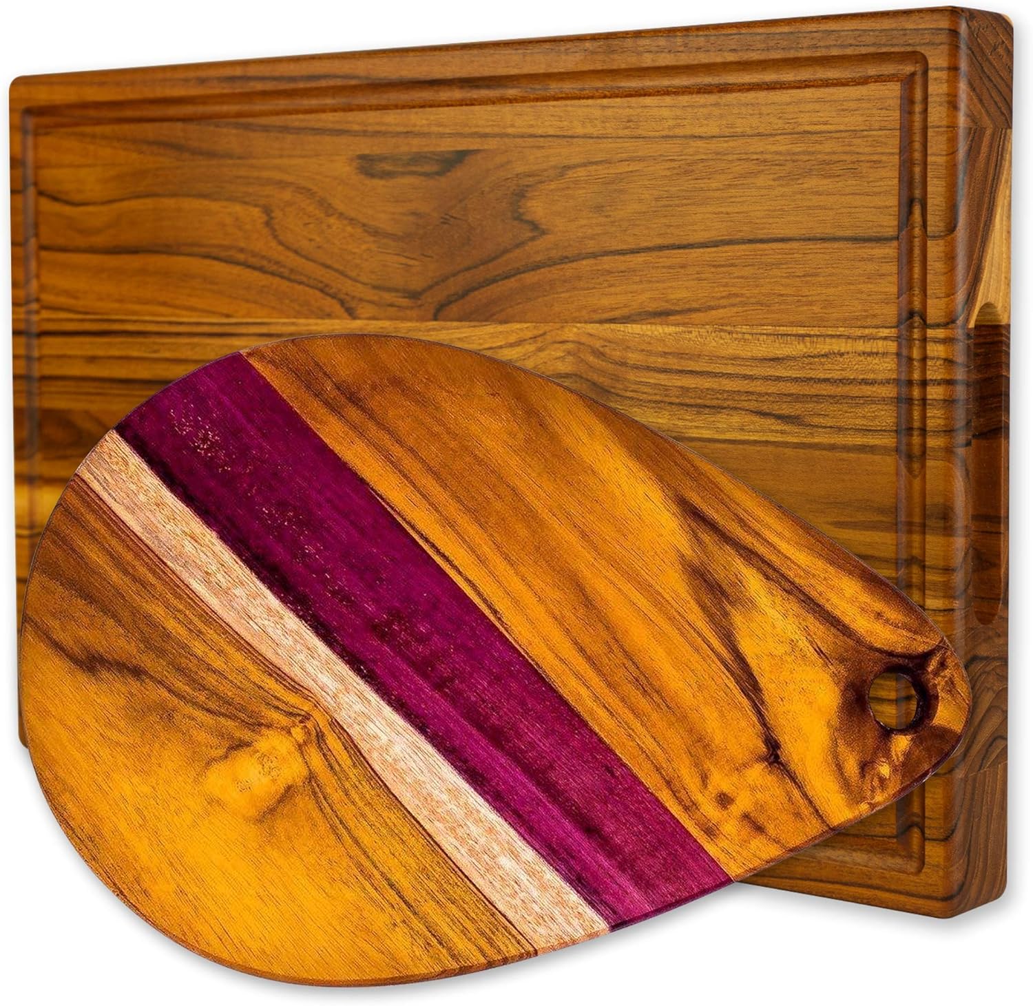 Premium GradeA Teak Wood Cutting Board & Cheese Board