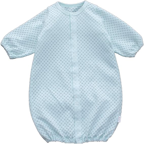 Amazon Co Jp プーポ Pupo 透かし編み2wayドレス 長袖 50 60cm 無蛍光 ドレスオール カバーオール セレモニードレス 新生児 綿100 日本製 グリーン 服 ファッション小物