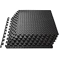 ProsourceFit Puzzle Exercise Mat ½”, EVA Foam Interlocking Tiles Protective Flooring for Gym Equipment and Cushion for Workou