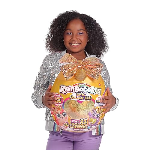 Rainbocorns Epic Golden Egg by ZURU (Snail), Girls Toy Includes