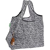 ECO CHIC Foldable Reusable Large Grocery Bags - Foldable Grocery Bags - Lightweight, Recycled & Reusable Shopping Bag - Waterproof, Packable Tote Fitting in Fine Grocery Bag Carrier