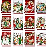 FuWeave 12 Pcs Christmas Kitchen Towels Dish Towels Vintage Winter Snowman Decoration Hand Towels Tea Xmas Dishcloths Christmas Kitchen Decor for Holiday Housewarming Gift, 16 x 24 Inch