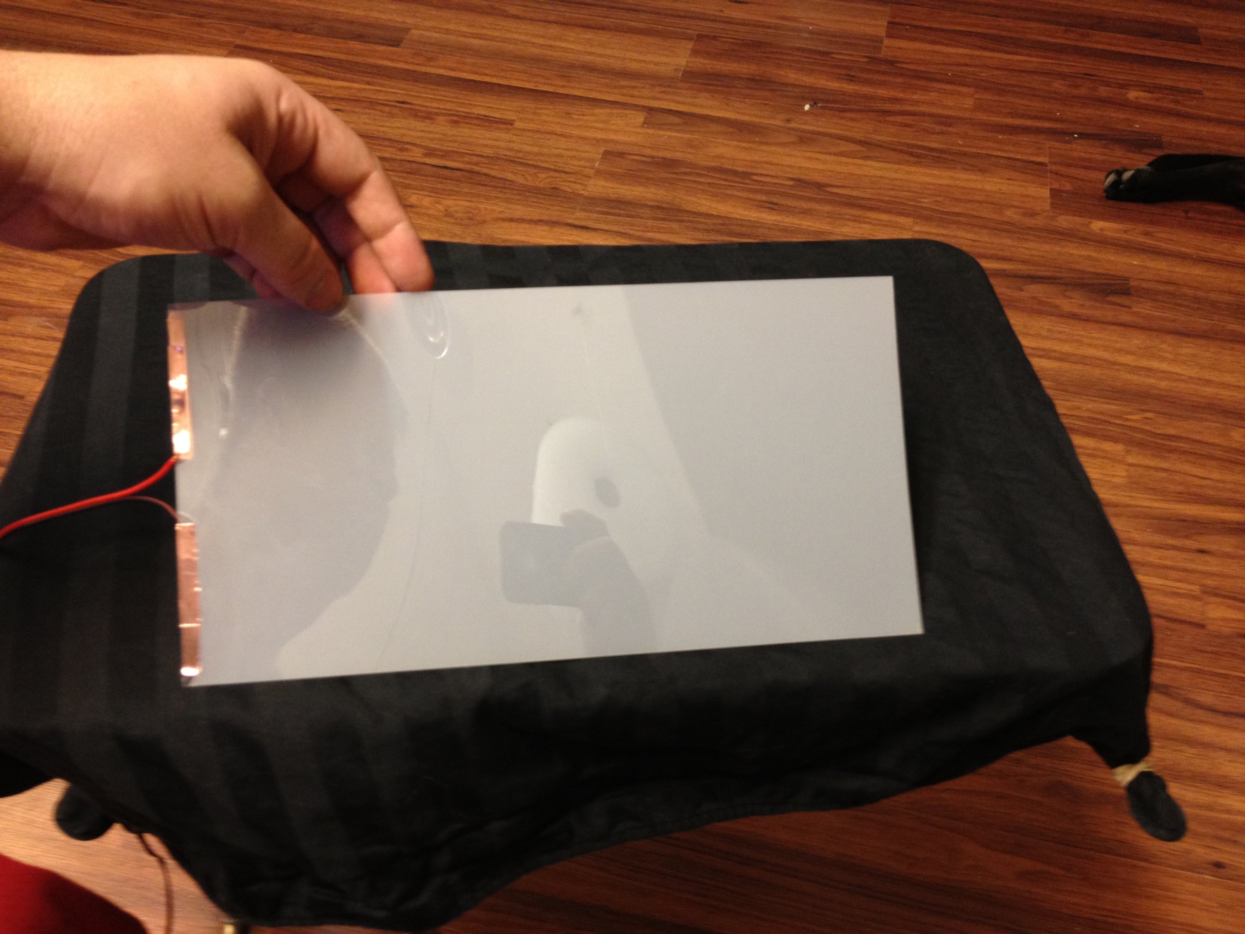 Pdlc Piece 12 X 6 Inches Smart Film Eglass Switchable Glass