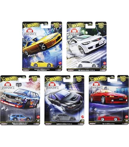 Amazon.com: Japan Street Theme 6 Piece Set Diecast Model Cars