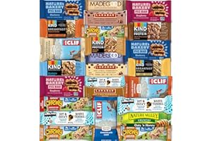 BOCA TICA Snack Bars Variety Pack Bundle Sampler With Kind, natures bakery, Larabar, Clif & More (25 Count) In snack Lover Box