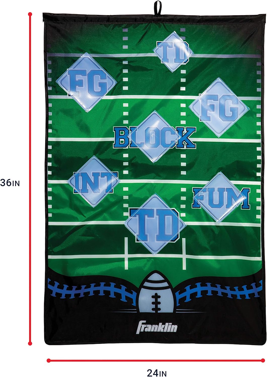 Franklin Sports Football Target Indoor Pass Game, 36 X 24-Inch : Rec Room Games And Equipment : Sports & Outdoors