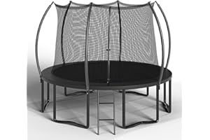 ALTLER 12FT 14FT Trampoline Enclosure Net Outdoor Jump for Kids and Adults Round ASTM Approved