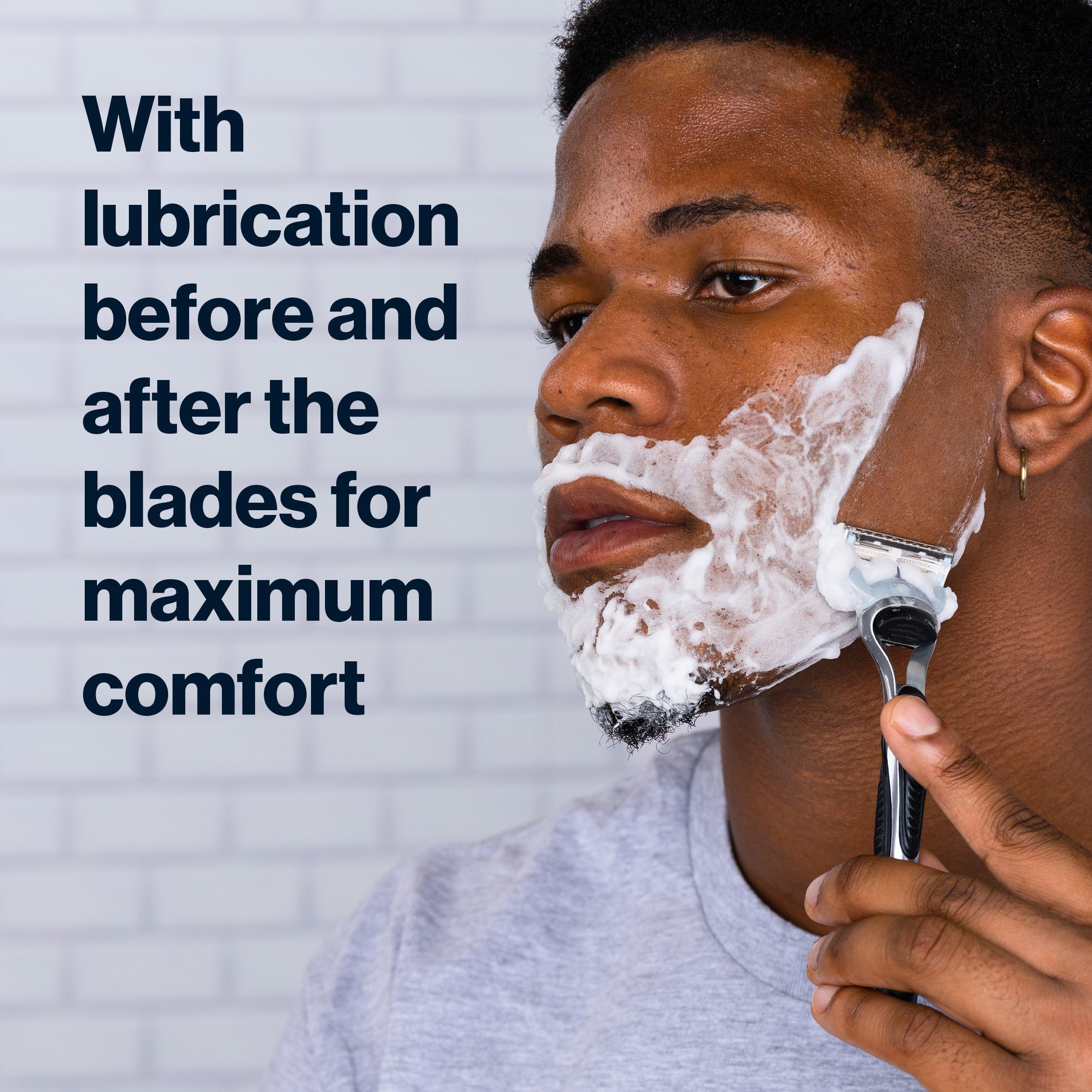 Reusing Face Razor Men Mua SkinGuard Razors for Men, 1 Gillette Razor, 4 Razor Blade Refills ...