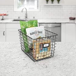 Spectrum Wire Small Basket with Label Plate