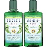 Auromere Ayurvedic Mouthwash - Vegan, Fluoride Free, Alcohol Free, Natural, Non GMO (16 fl oz), 2 Pack