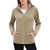 MAGCOMSEN Fleece Jacket Women Zip UP Lightweight Soft Polar Warm Winter Jackets for Women with Pockets Outdoor Hiking