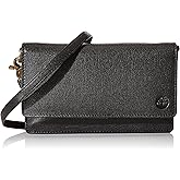 Timberland Women's Rfid Leather Crossbody Bag Wallet Purse, Black (Cav), One Size