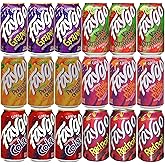 BEEQ- (Pack of 18) Faygo Variety Soda, 6 Different Flavors : Redpop , Kiwi Strawberry , Fruit Punch , Pineapple Orange , Cola , Grape . 12 fl oz. Cans, Multi Flavor Soft Drink Bundle | Assortment Soda Refrigerator Restock Kit of Soda