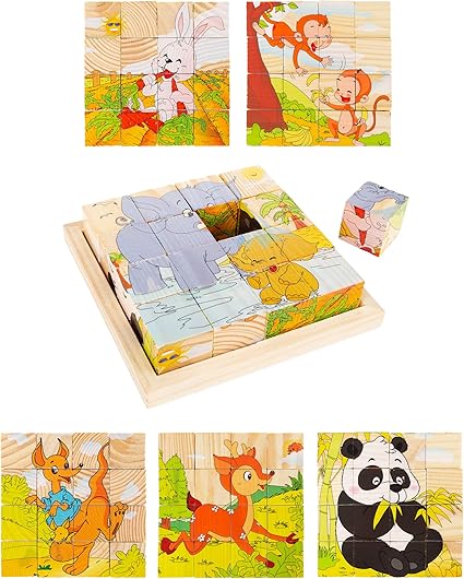 dear zoo wooden puzzle blocks