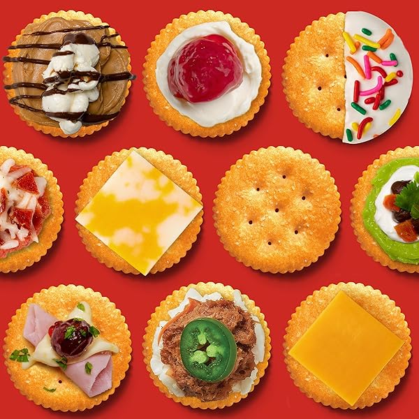 RITZ FRESH STACKS WHOLE WHEAT CRACKERS, TRAVEL SNACKS, 11.6 OZ (8 MULTI SNACK PACKS)