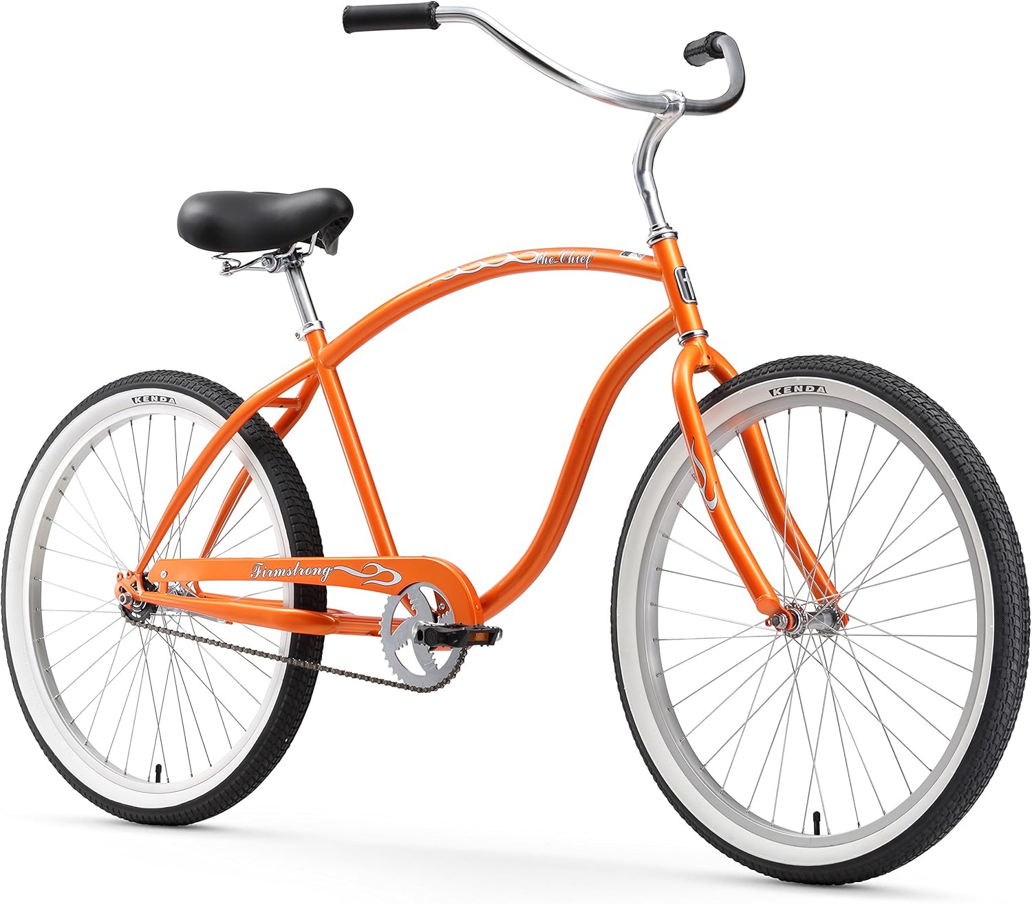 Firmstrong Chief Man Beach Cruiser Fahrrad, 26, Orange Amazon.de
