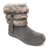 Minnetonka Women's Everett Faux Fur Slip-On