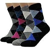 JJMax Women's Everyday Basic Cotton Blend Argyle Comfort Socks