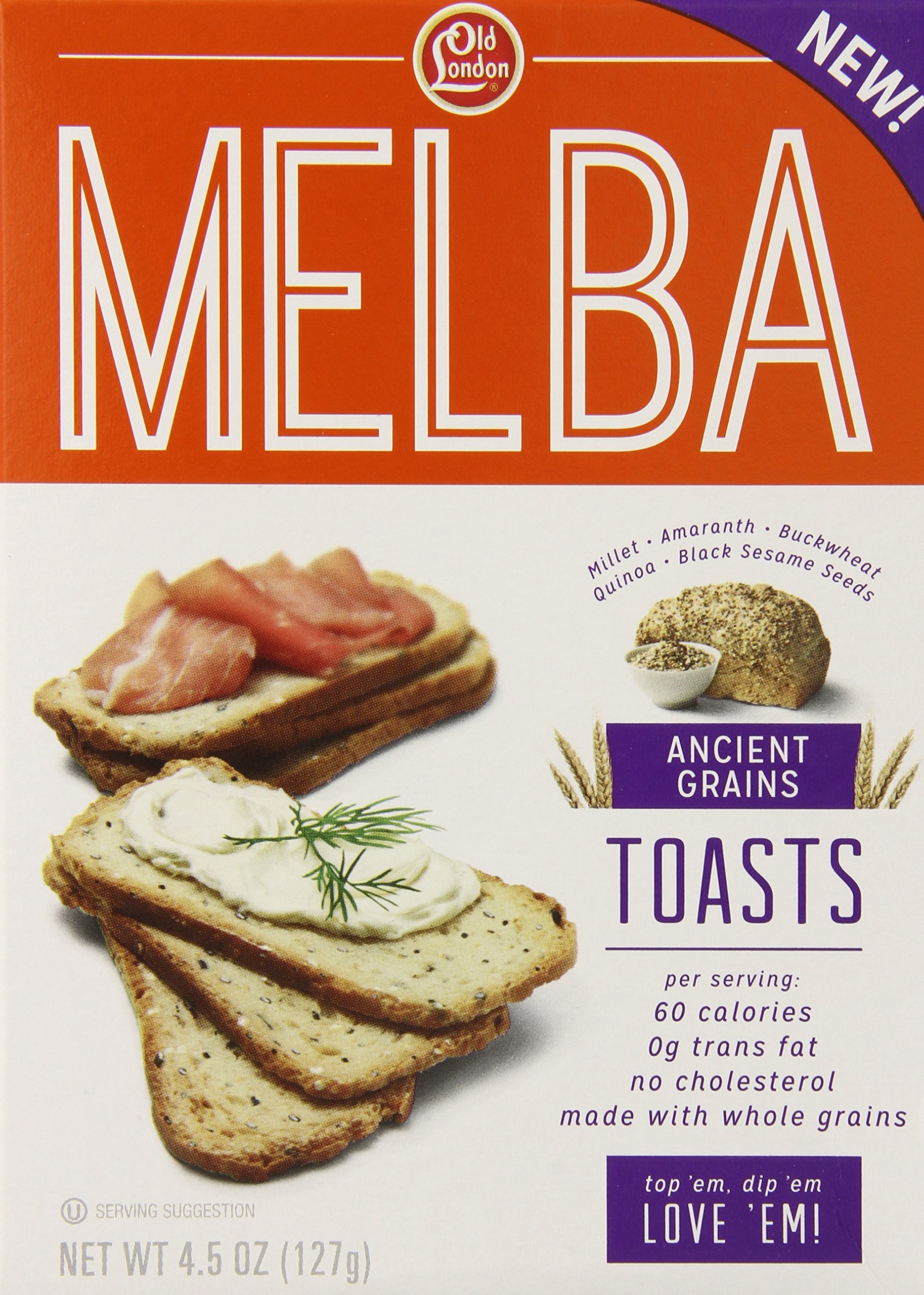 how many calories in one slice of melba toast