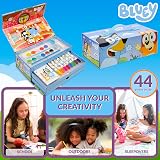 Bluey Art Set for Kids 40+ Pcs Colouring Pencils Paints Crayons Case view 5