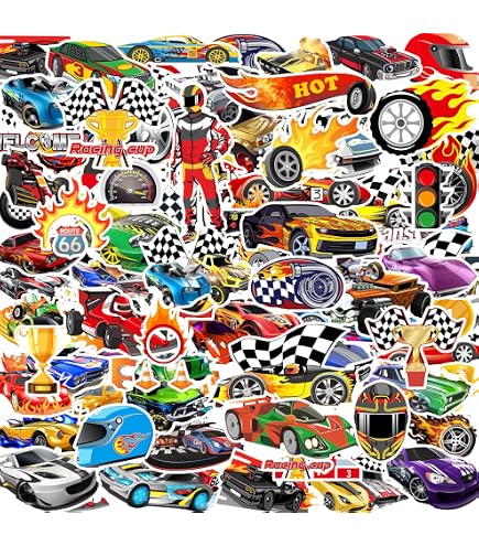 Hot Wheels Logo Sticker Decal - Vinyl Skate, Laptop, Bumper Sticker For Cars, Windows, & More