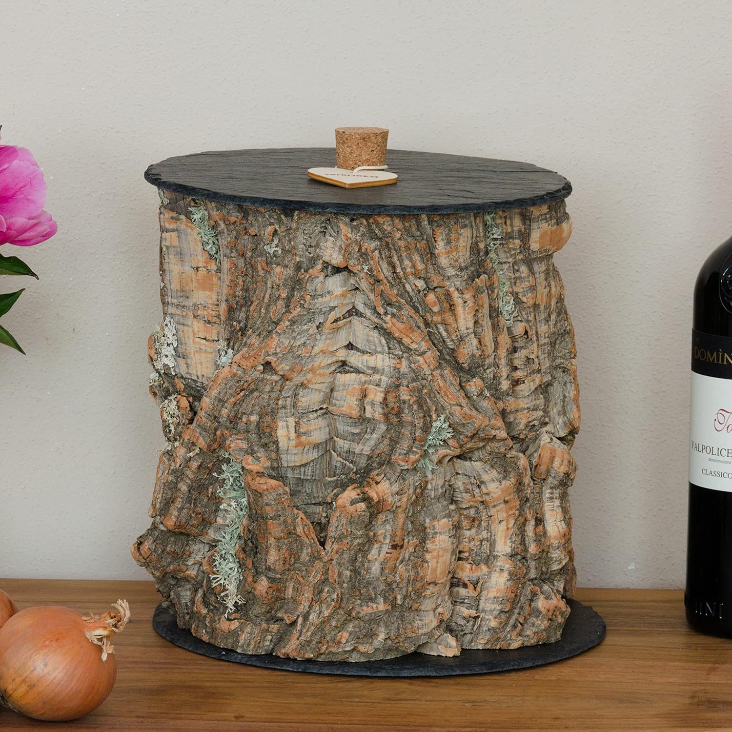 verKORKst Premium Küchen Aufbewahrung aus Korkrinde | Rustikaler