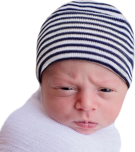 navy baby beanie