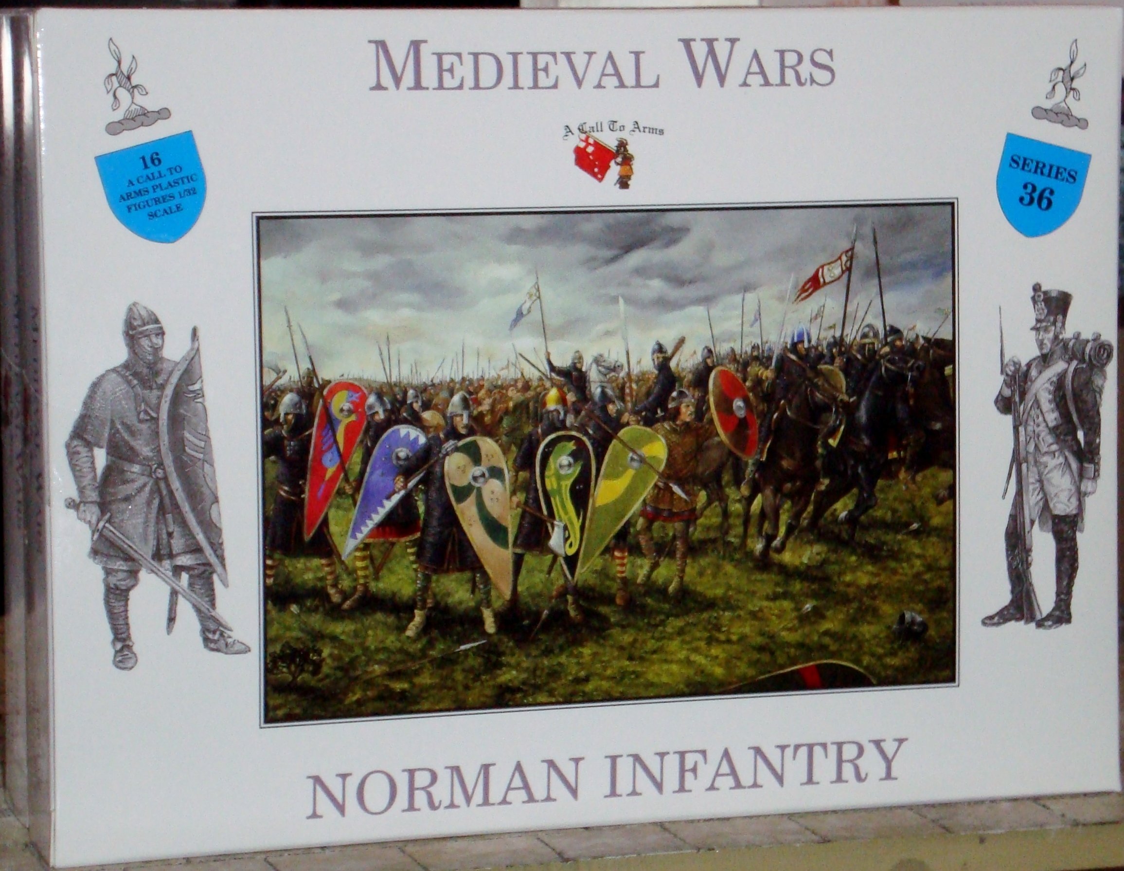 A Call to Arms - Medieval Wars Norman Infantry - 1:32 Plastic Figures