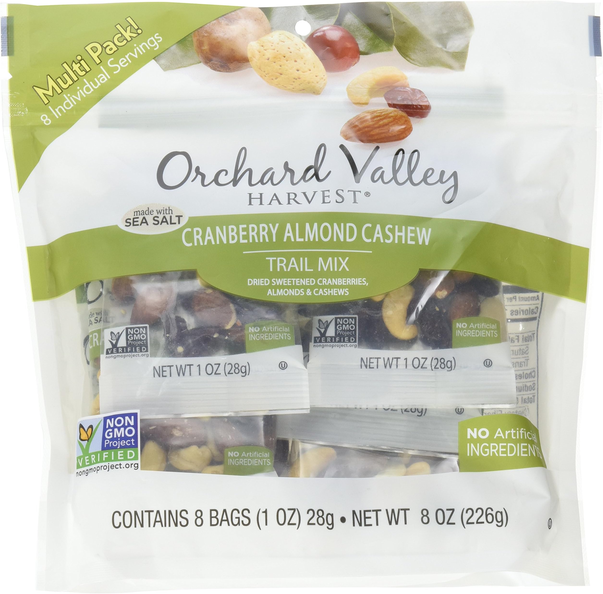 Orchard Valley Harvest, Trail Mix Cranberry Almond Cashew, 8 Ounce