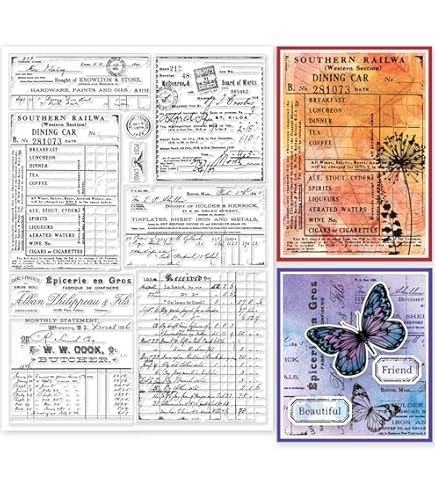 Deep Red Stamps Goma Cling 7,6 X 2-Inch-Divine Ángeles