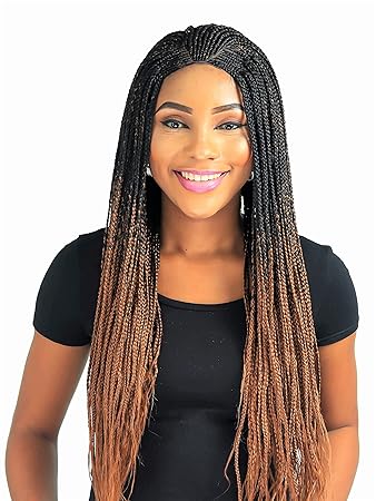 Amazon Com Cornrow V Center Part Braid Wig Color Ombre 2 30 22