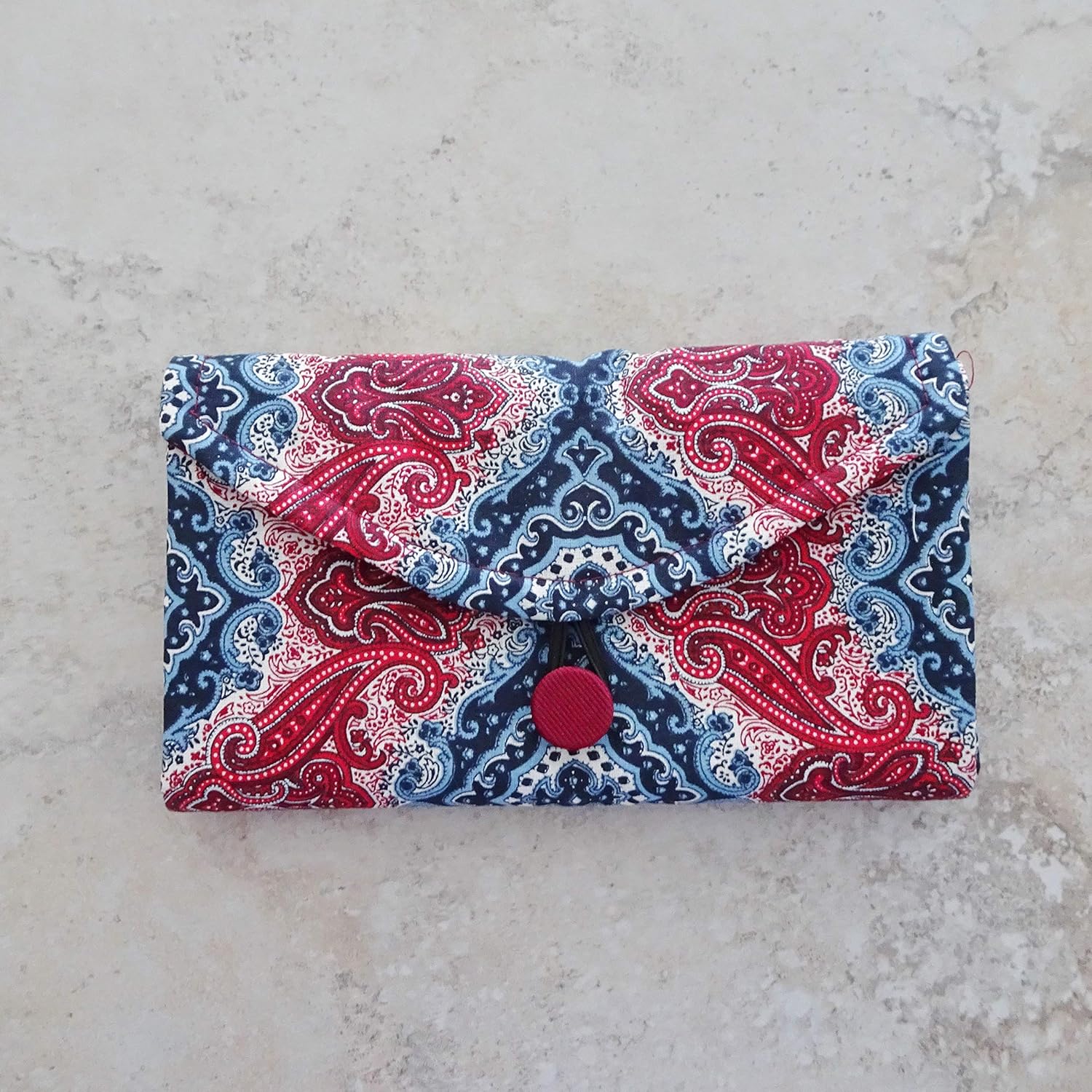 Travel Jewelry Organizer Paisley Fabric Jewelry Case